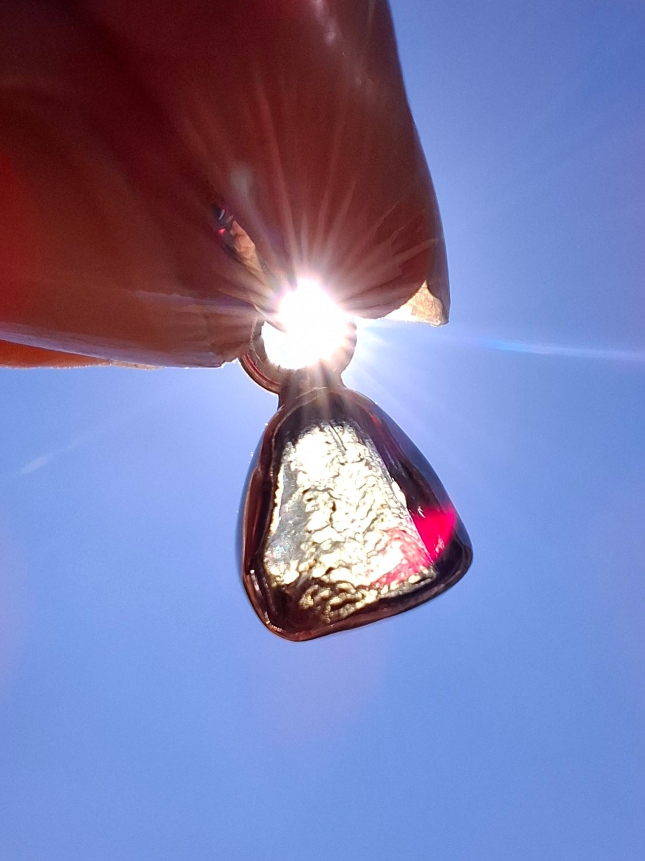 Moldavite Pendant, 925 Silver, Tektite (Ref: P55)