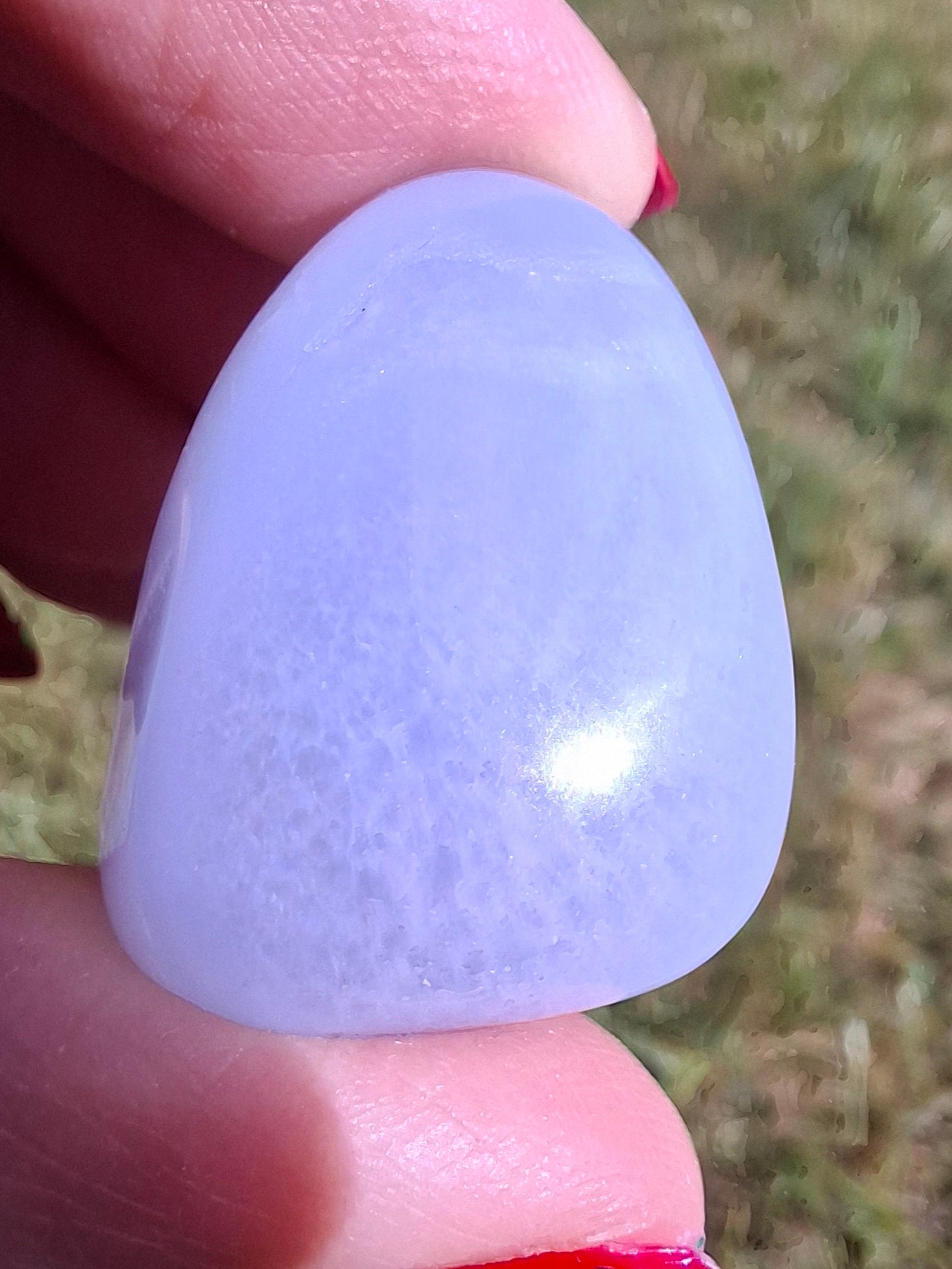 Blue Lace Agate, Tumble Stone, Crystal (Ref: T146)