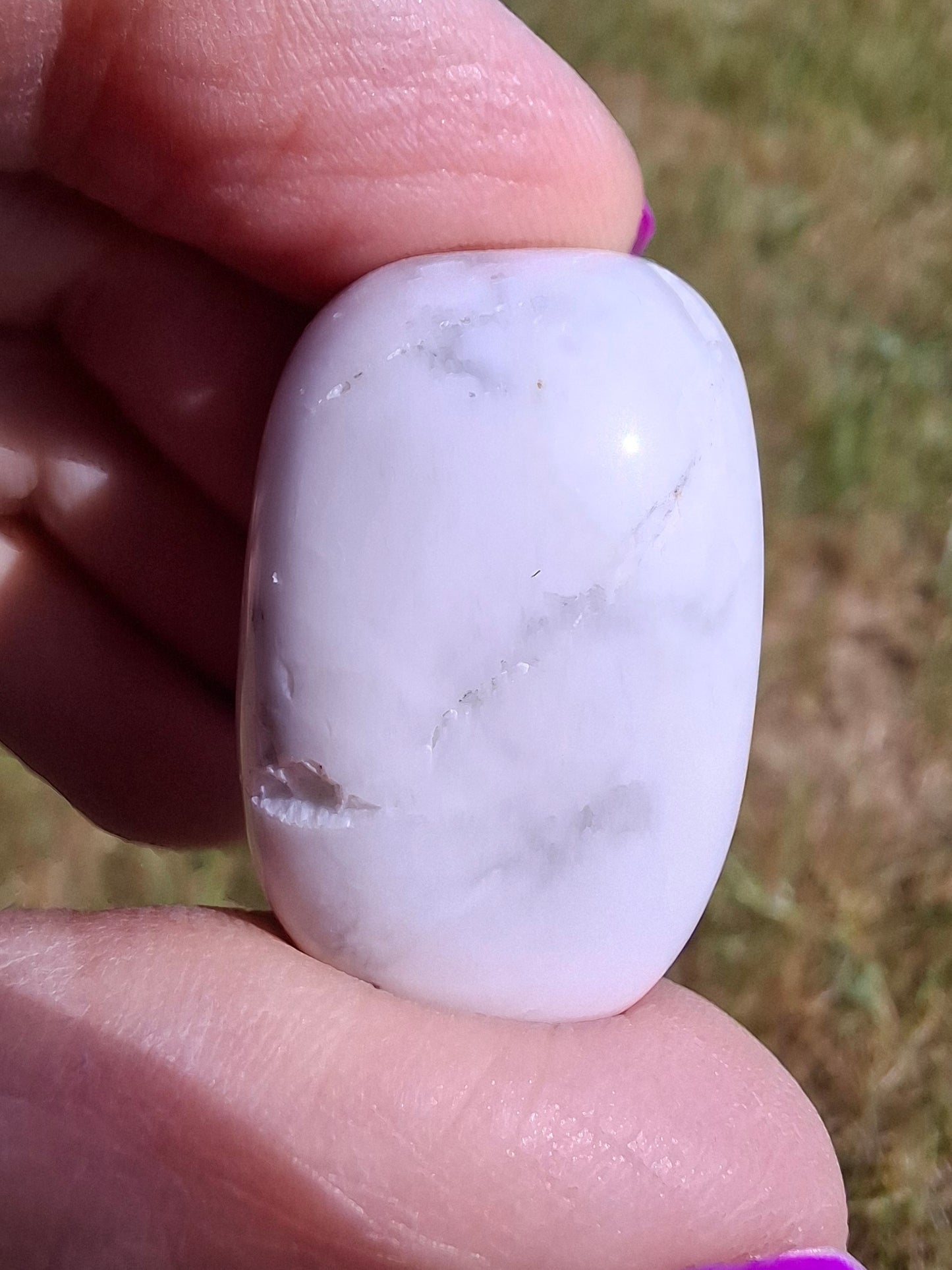 Howlite, Tumble Stone, Crystal (Ref: T41)