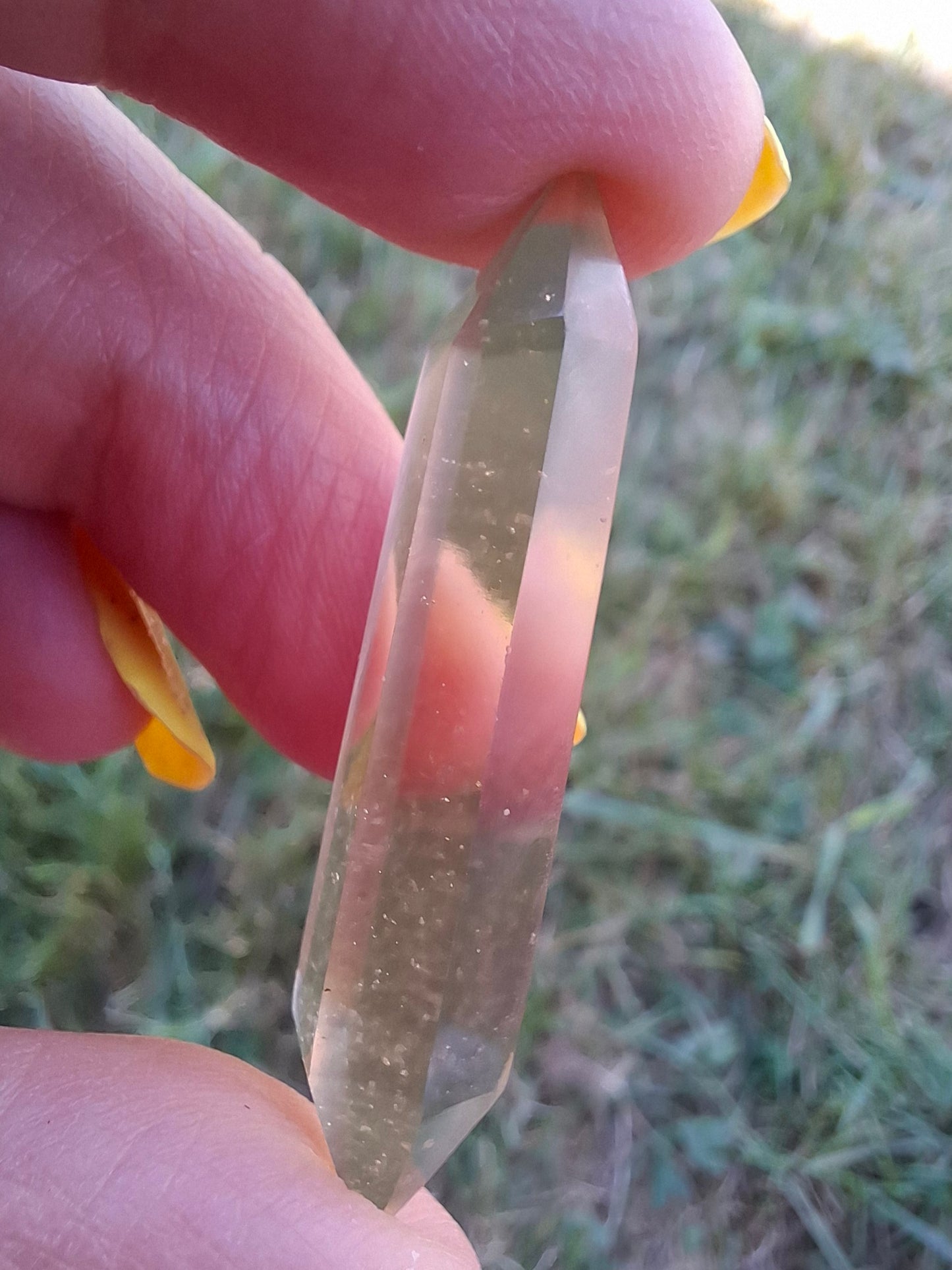 Libyan Desert Glass DT Carving, 4.71g, Tektite (Ref: LDT9)
