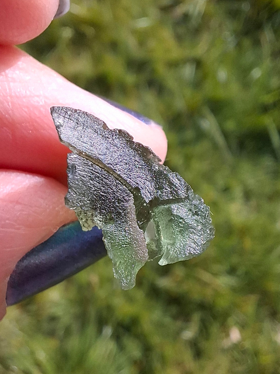 Moldavite Piece, 1.94g, Tektite (Ref: 1390)