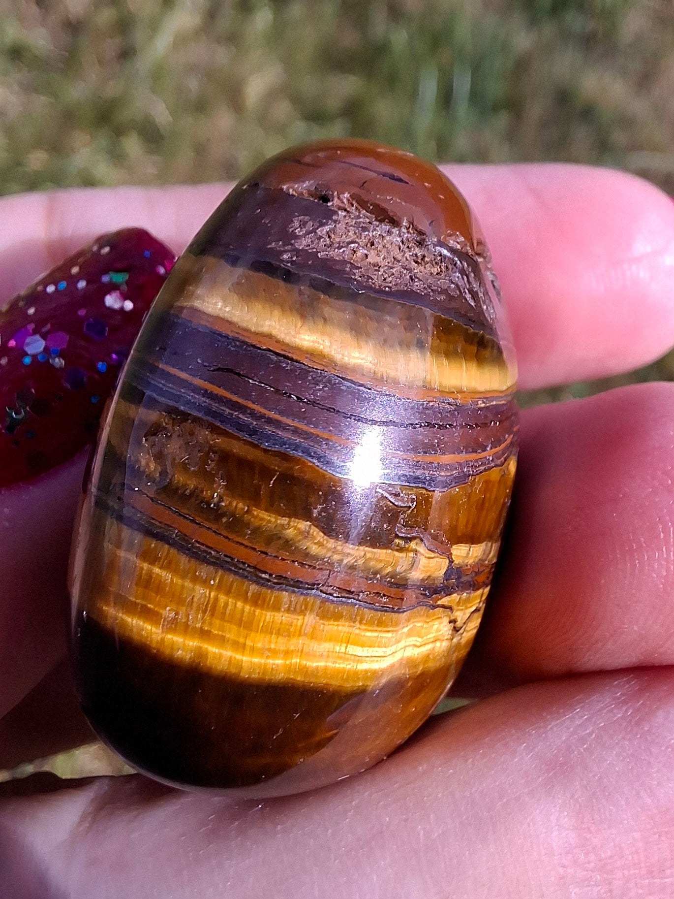 Tigers Eye, Tumble Stone, Crystal (Ref: T133)