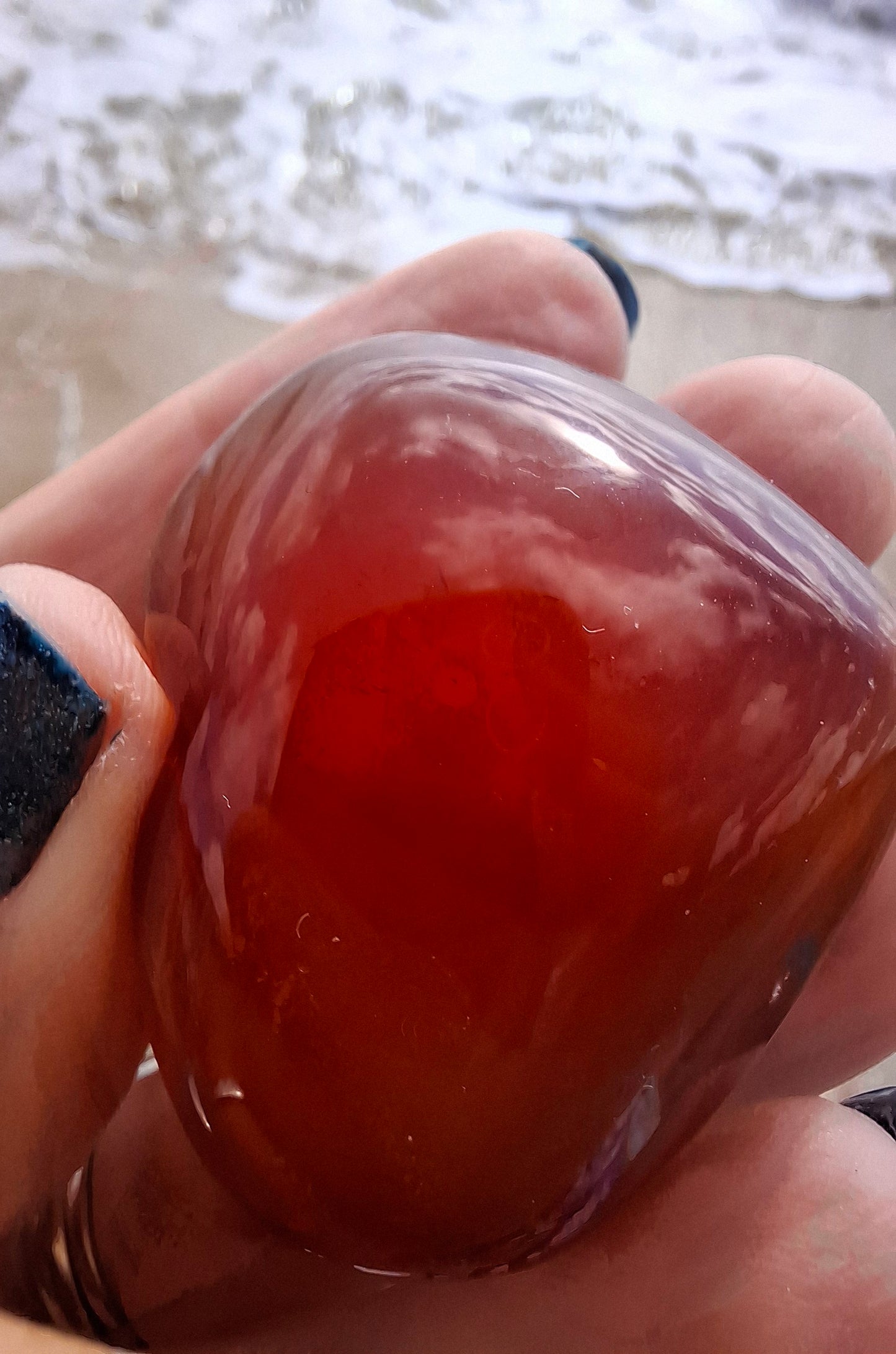 Druzy Carnelian Heart, Crystal (Ref: DCH1)