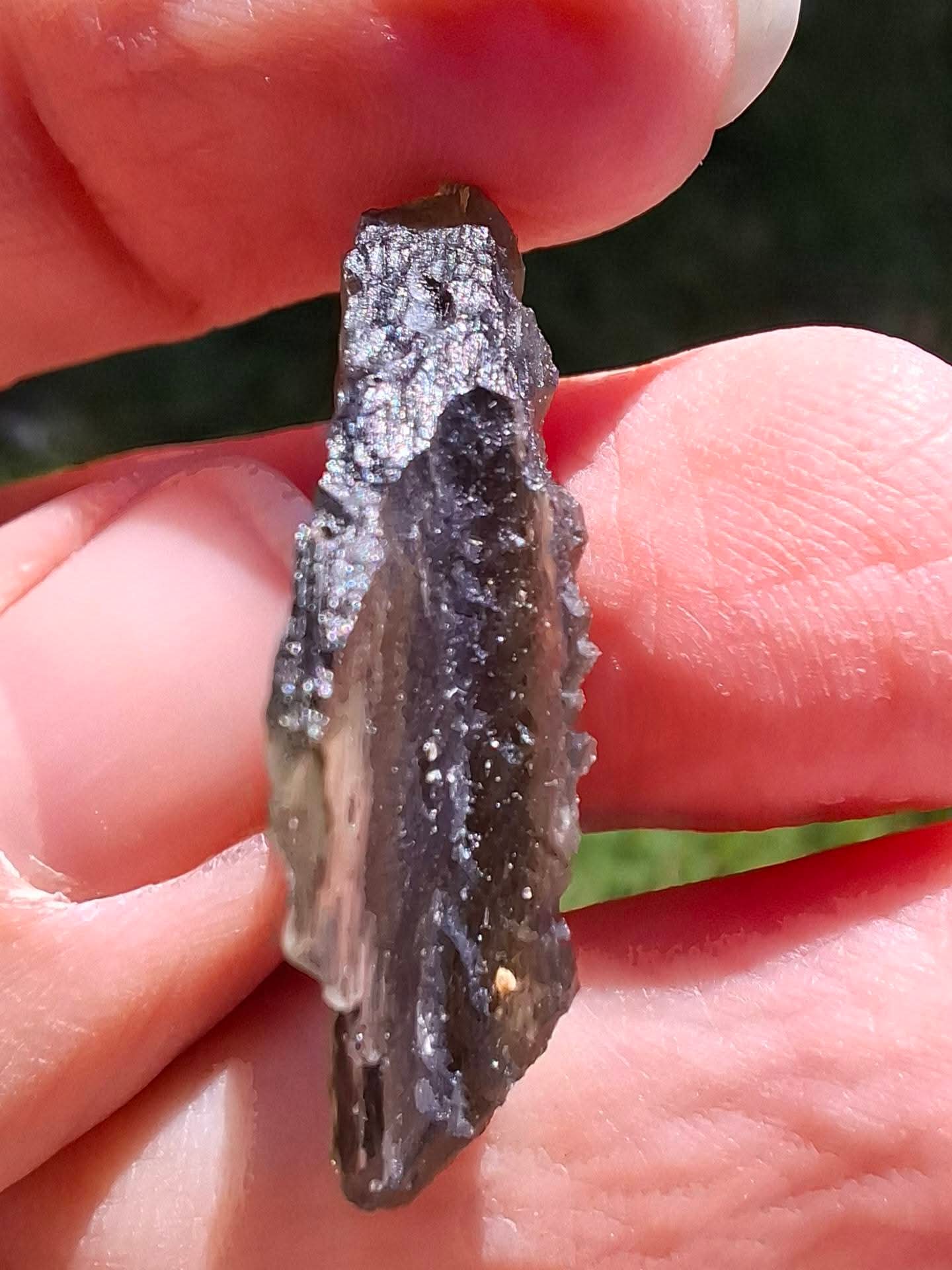 Moldavite Piece, MAROUSKOVO POLE, 2.91g, Tektite (Ref: 1359)