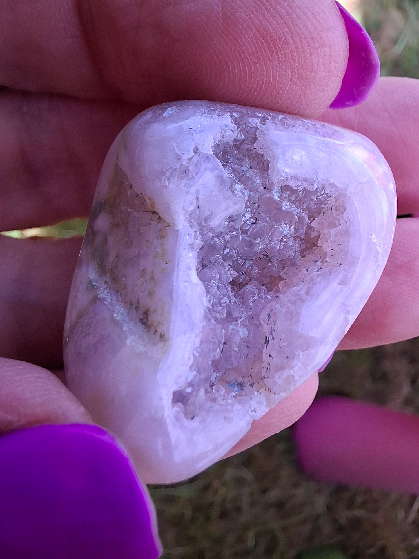 Flower Agate, Tumble Stone, Crystal (Ref: T74)