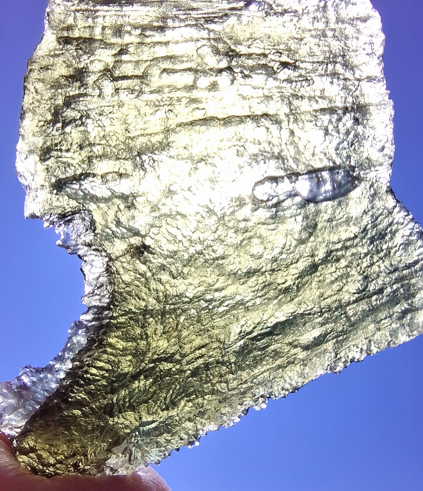 Moldavite Piece, ANGEL CHIME, CHLUM MAROUSKOVO POLE, 23.61g, Tektite (Ref: 1165)