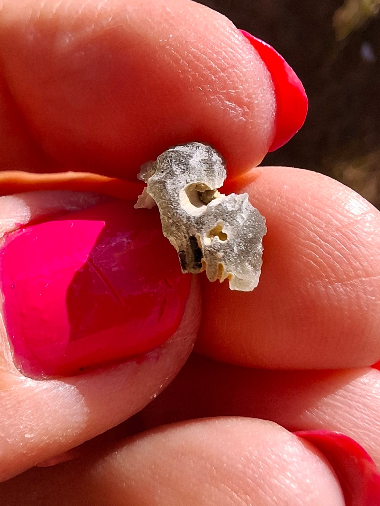 Moldavite Piece, SNOWFLAKE, FROSTED, BRUSNA, 0.62g, Tektite (Ref: 1489)