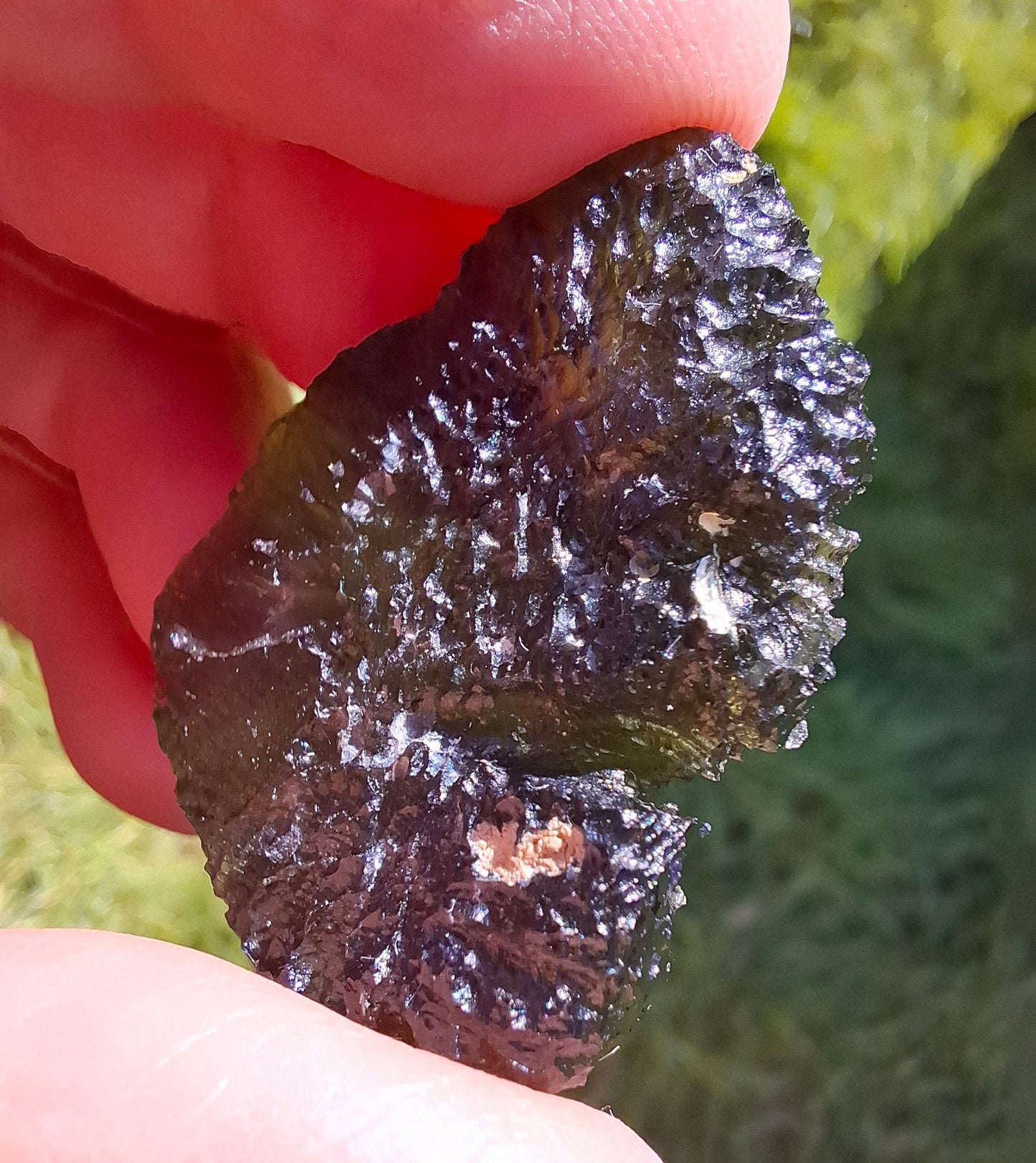 Moldavite Piece, CHLUM, 11.18g, Tektite (Ref: 1166)