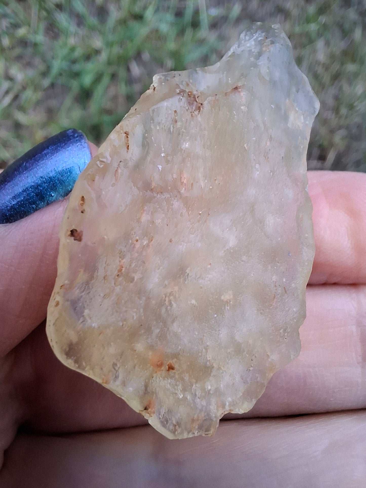 Libyan Desert Glass GANESHA carving, 18.39g, Tektite (Ref: Ganesha3)