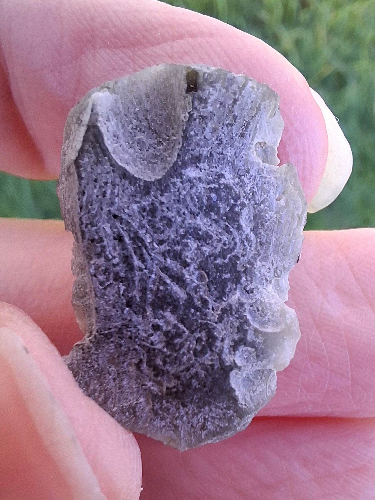 Moldavite Piece, SNOWFLAKE, FROSTED, BARTOCHOV, 4.30g, Tektite (Ref: 1363)