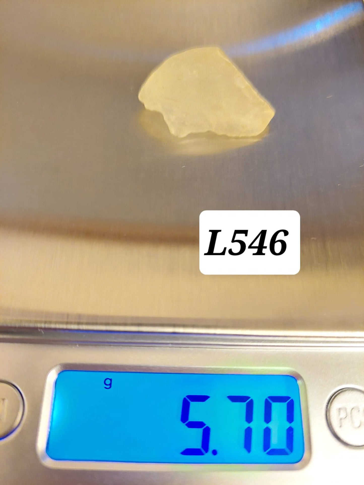 Libyan Desert Glass Piece, 5.70g, Tektite
