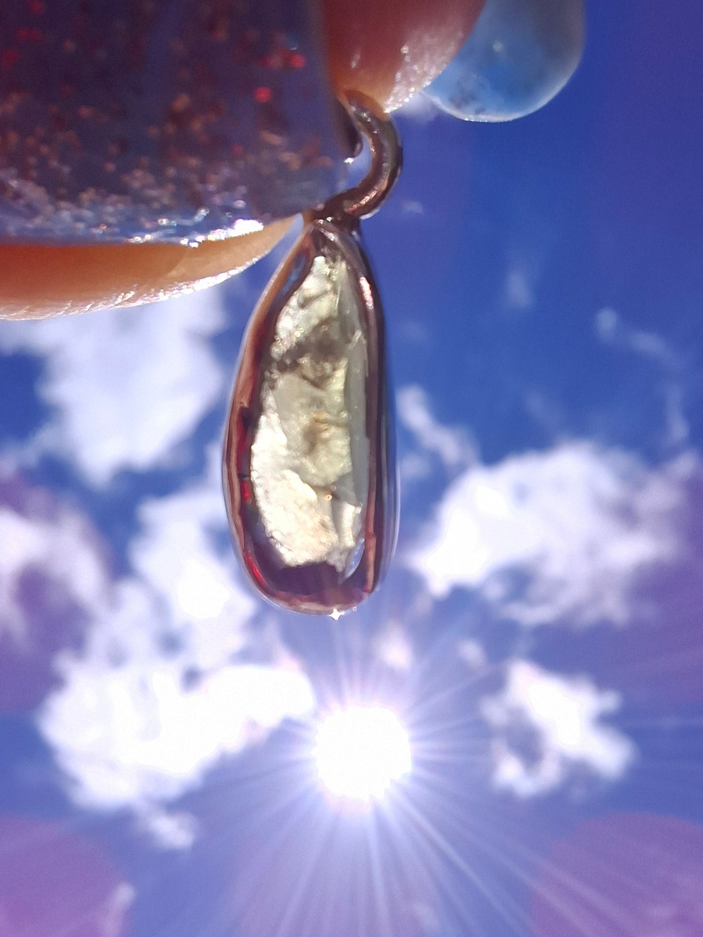 Moldavite Pendant, 925 Silver, Tektite (Ref: P95)