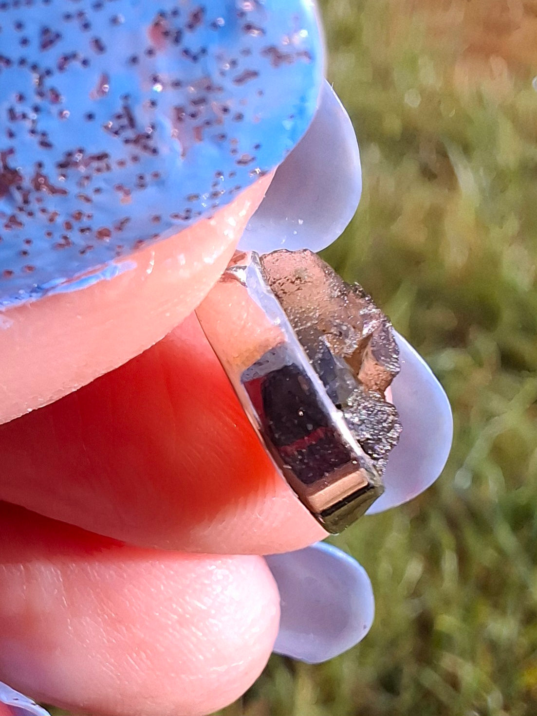 Moldavite Pendant, 925 Silver, Tektite (Ref: P42)