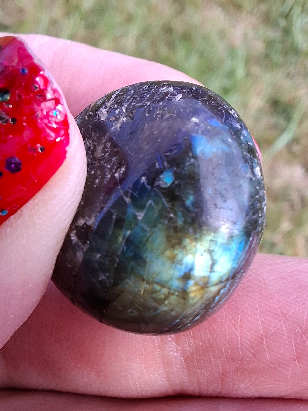 Labradorite, Tumble Stone, Crystal (Ref: T206)