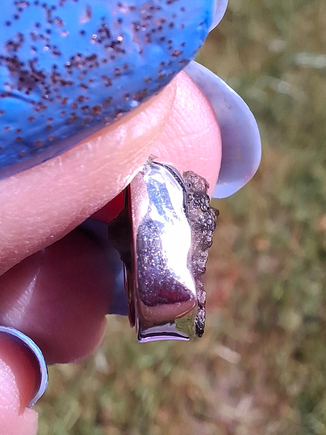 Moldavite Pendant, 925 Silver, Tektite (Ref: P64)