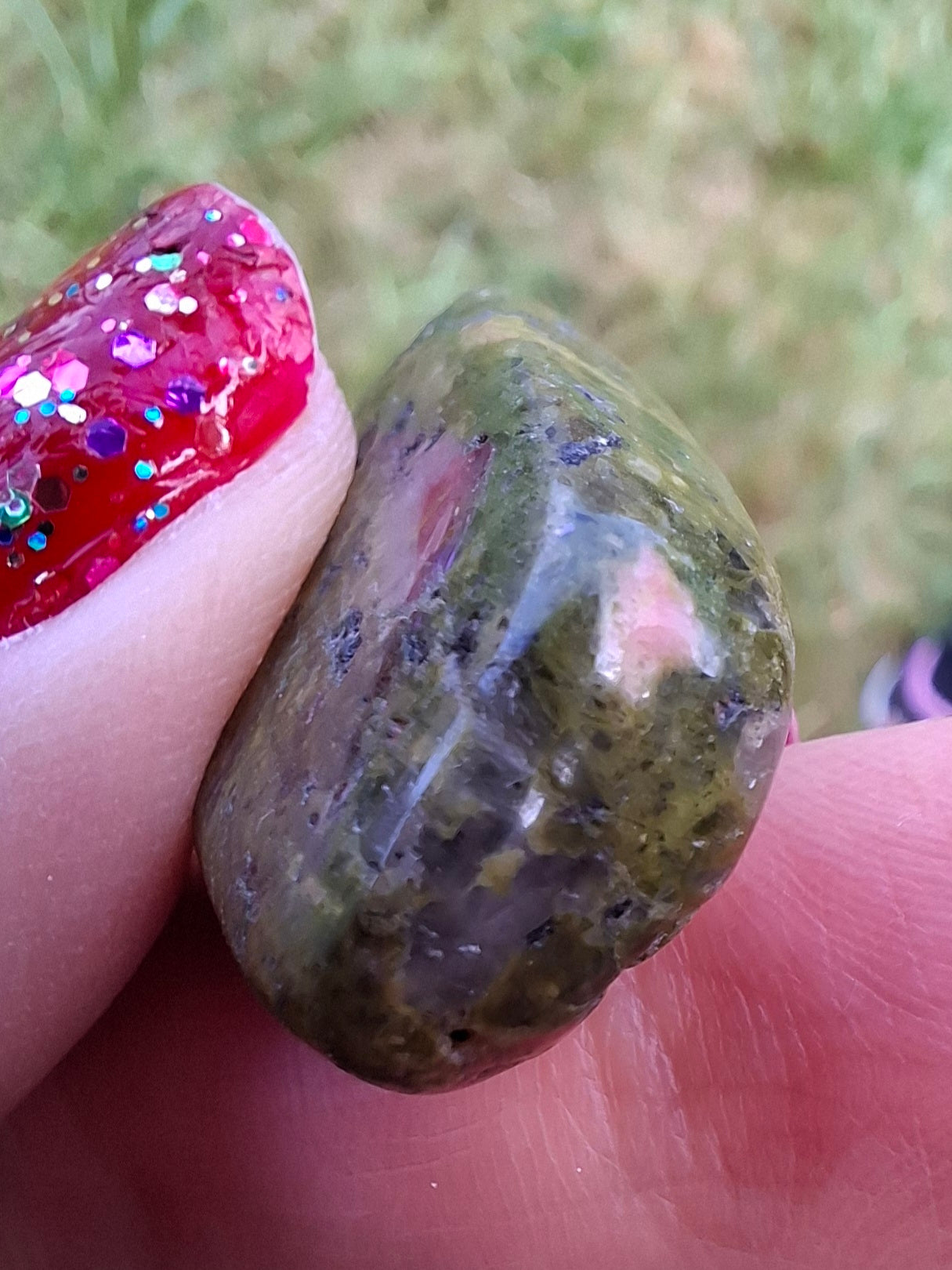 Unakite, Tumble Stone, Crystal (Ref: T184)