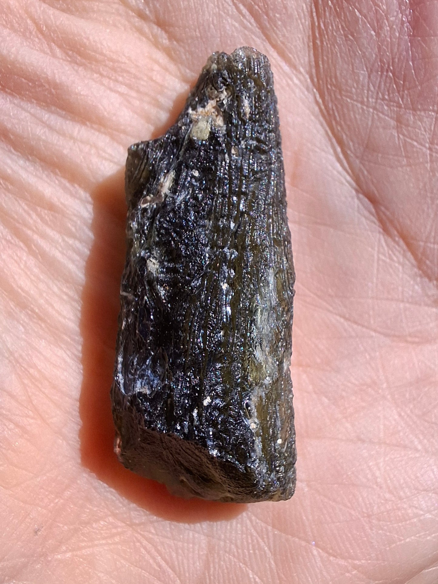 Moldavite Piece, NESMEN, 8.47g, Tektite (Ref: 1372)