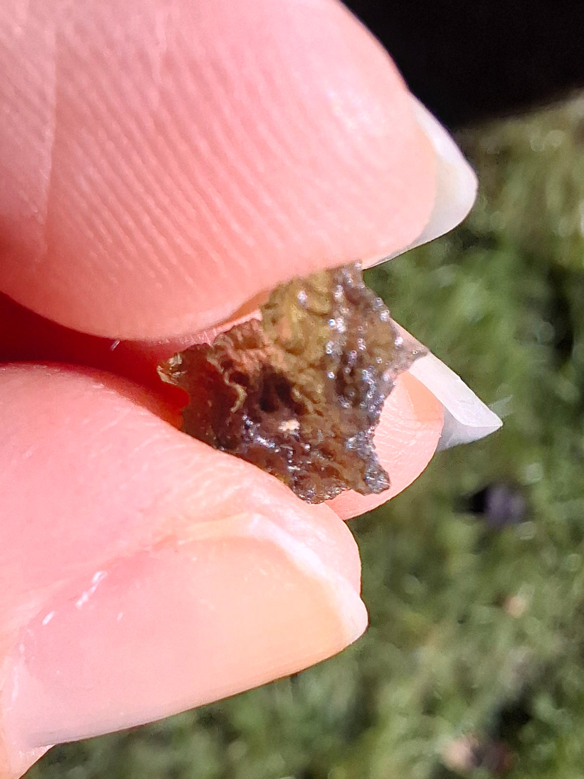 Moldavite Piece, 0.33g, Tektite (Ref: 1519)