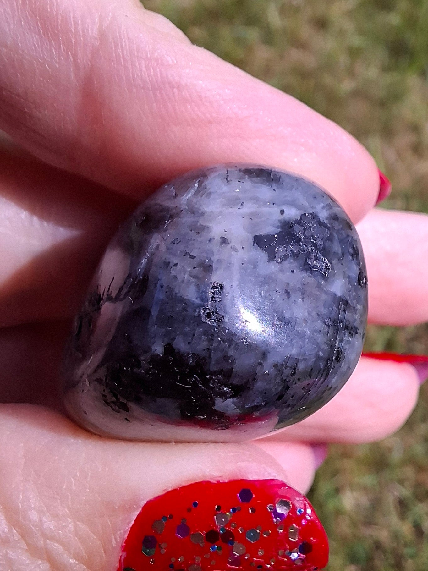 Larvikite, Tumble Stone, Crystal (Ref: T124)