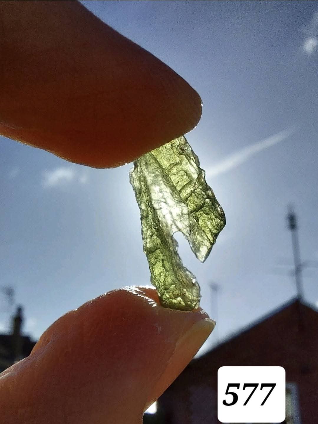 Moldavite Piece, 1.09g, Tektite (Ref: 577)