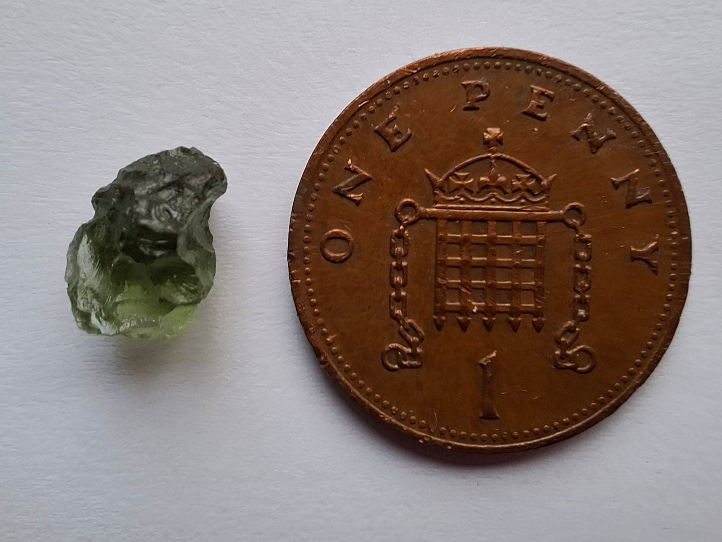 Moldavite small Piece, 0.40g, Tektite (Ref: 1479)