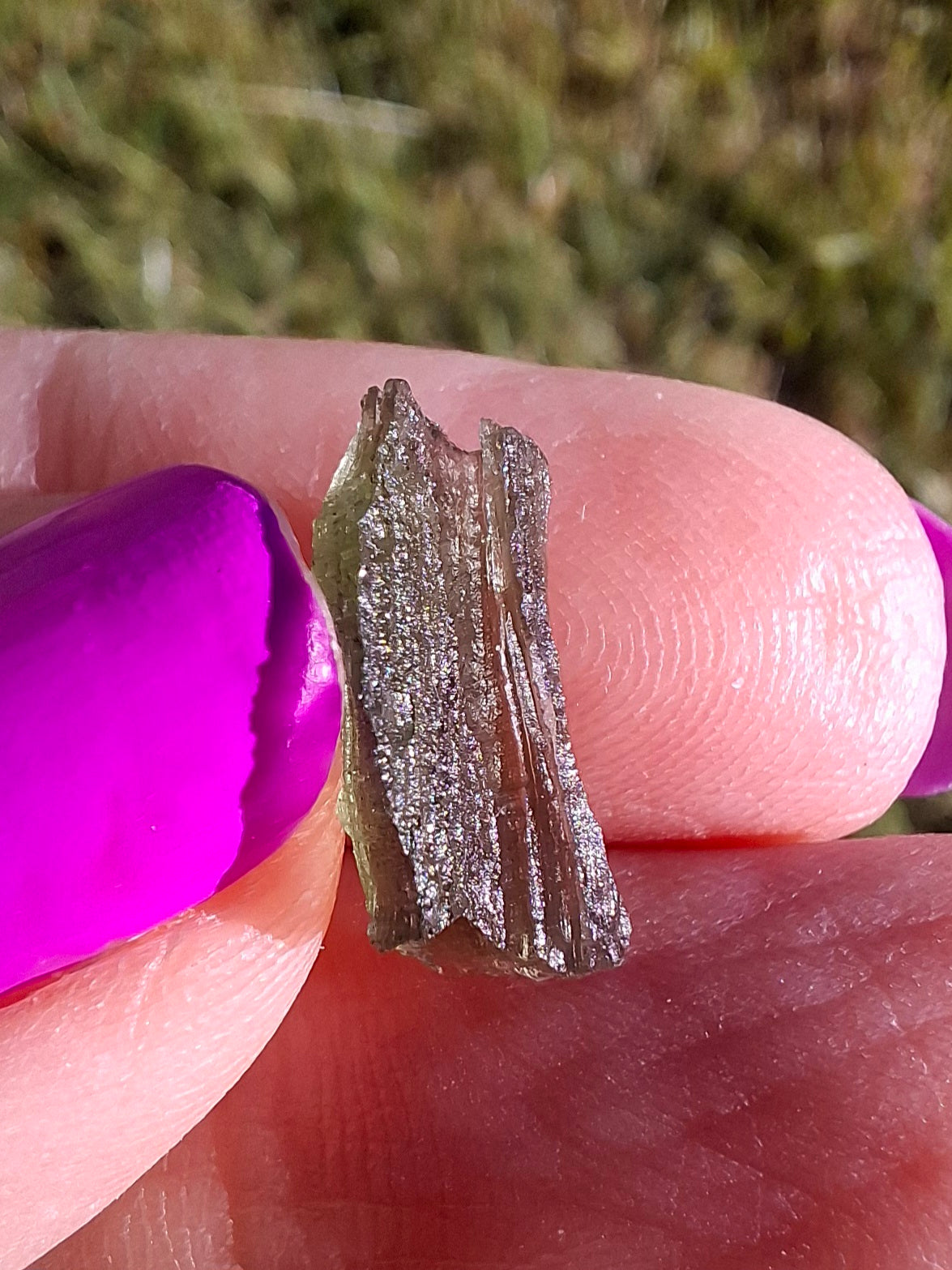 Moldavite Piece, 0.49g, Tektite (Ref: 1452)