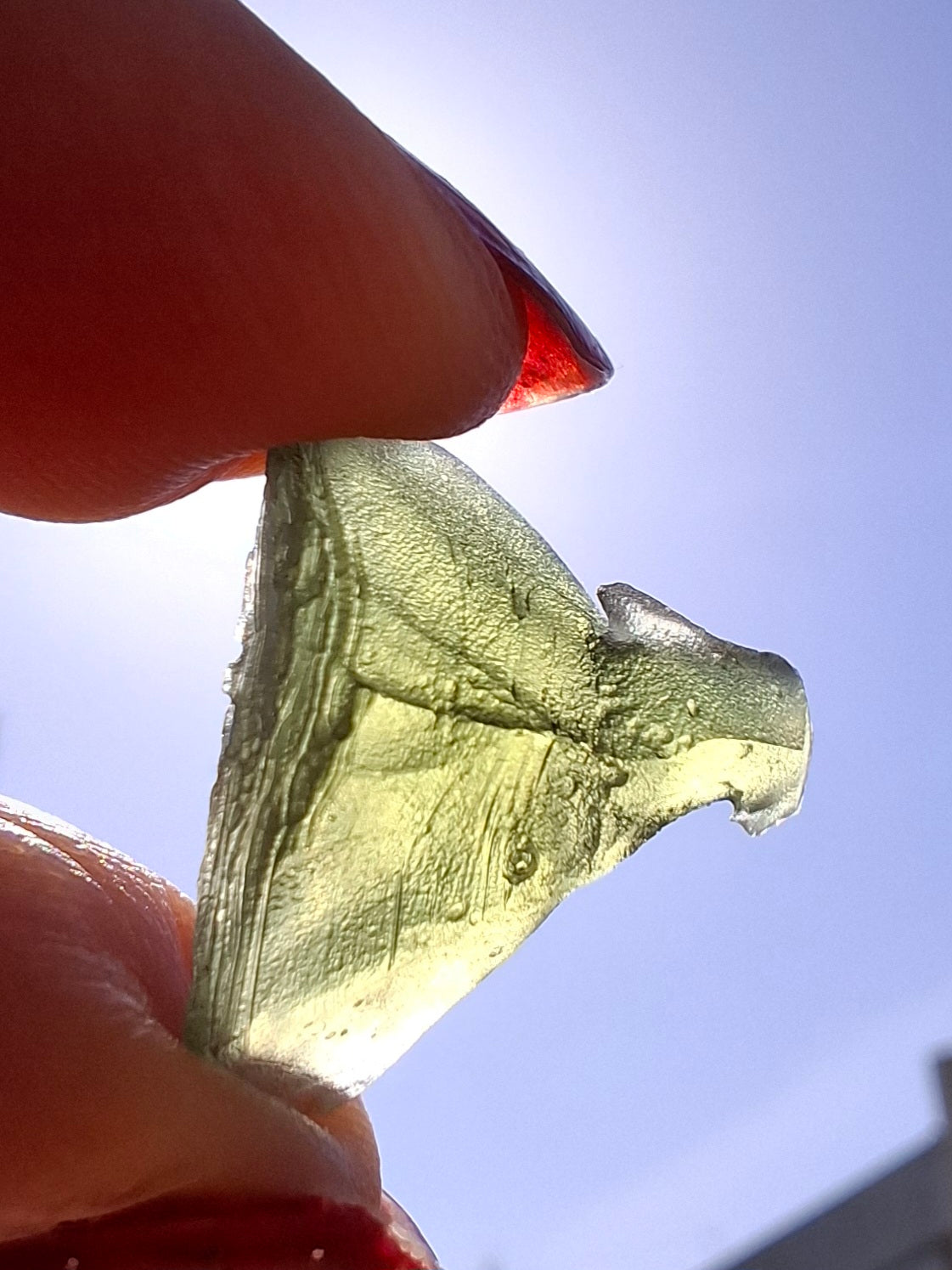 Moldavite Piece, 1.68g, Tektite (Ref: 1468)