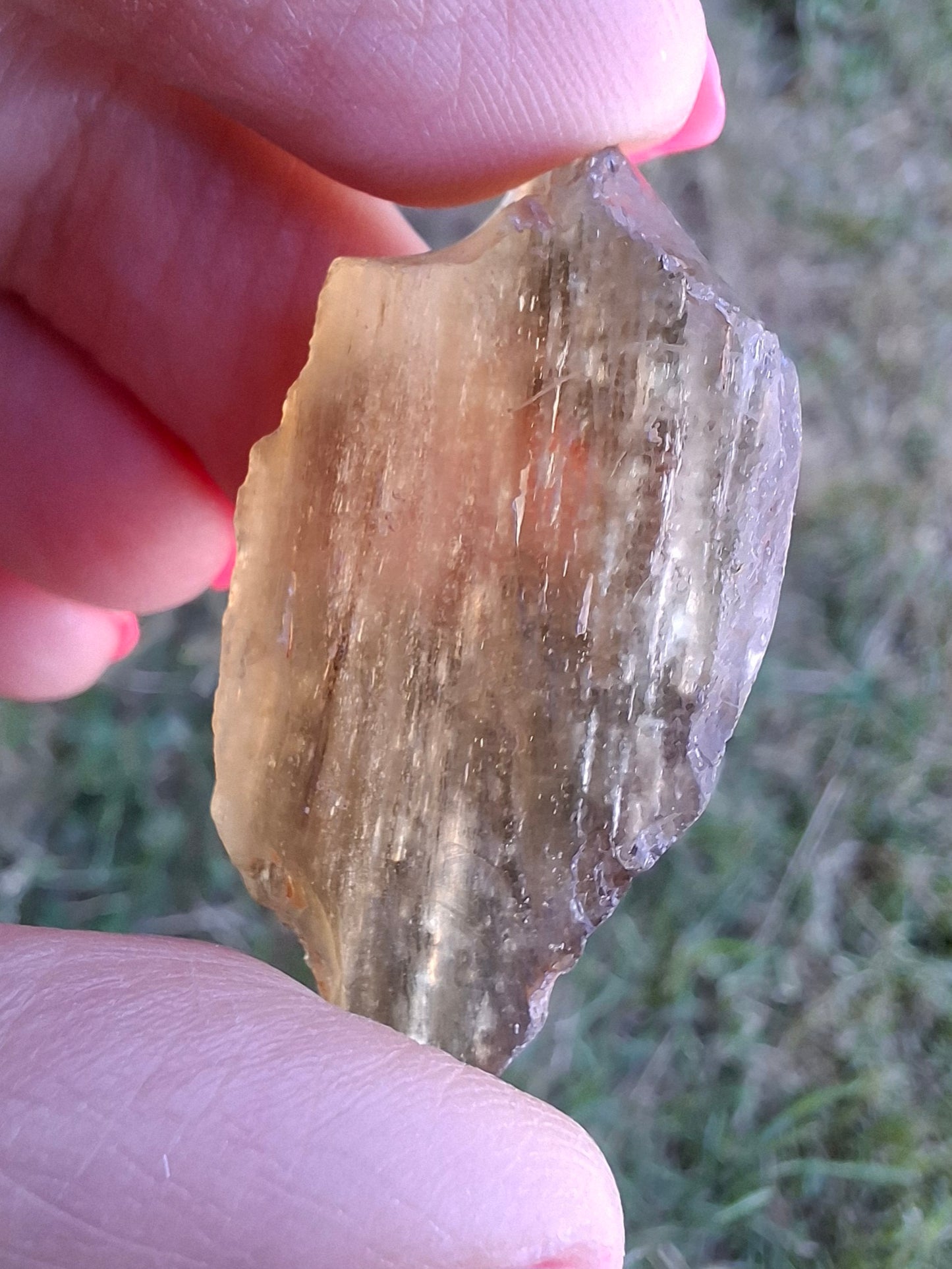 Libyan Desert Glass (darker) Piece, 8.34g, Tektite (Ref: L1370)