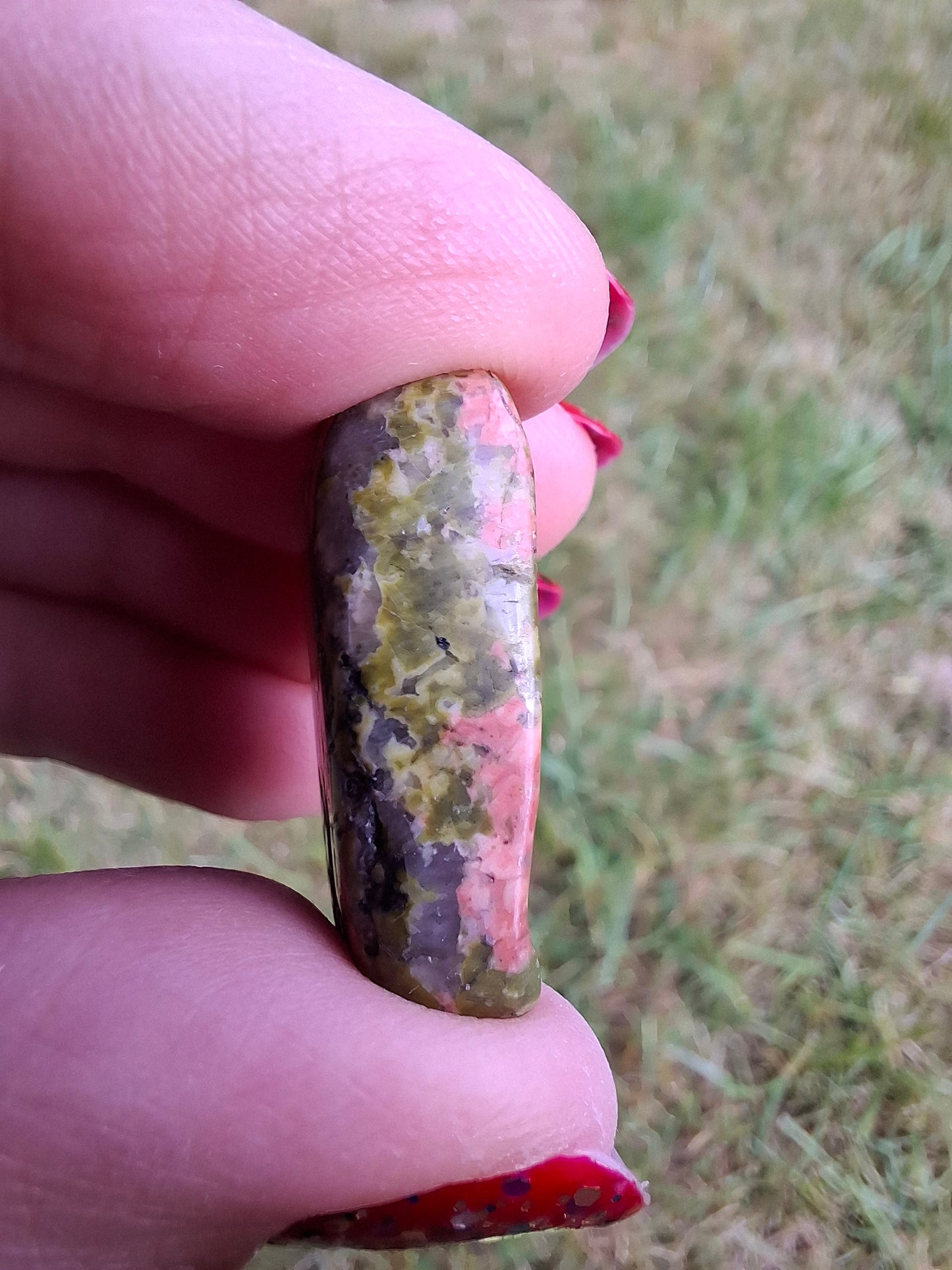 Unakite, Tumble Stone, Crystal (Ref: T182)
