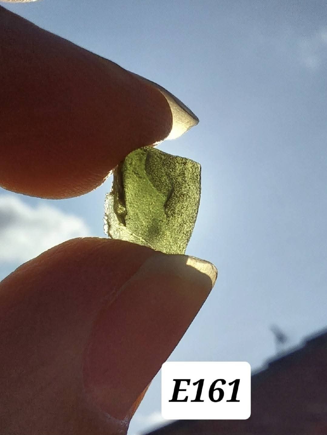 Moldavite Piece, 0.58g, Tektite (Ref: E161)