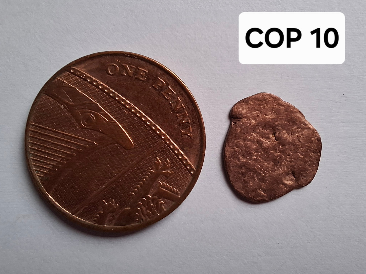 Native Copper Nugget, 0.53g, (Ref: COP10)