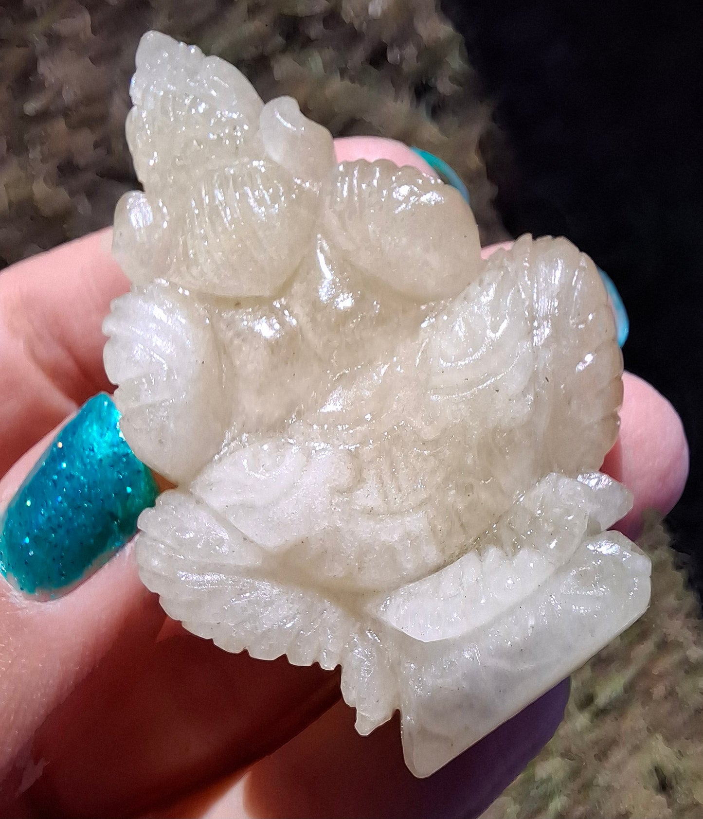 Libyan Desert Glass GANESHA craving, 31.21g, Tektite (Ref: Ganesha2)