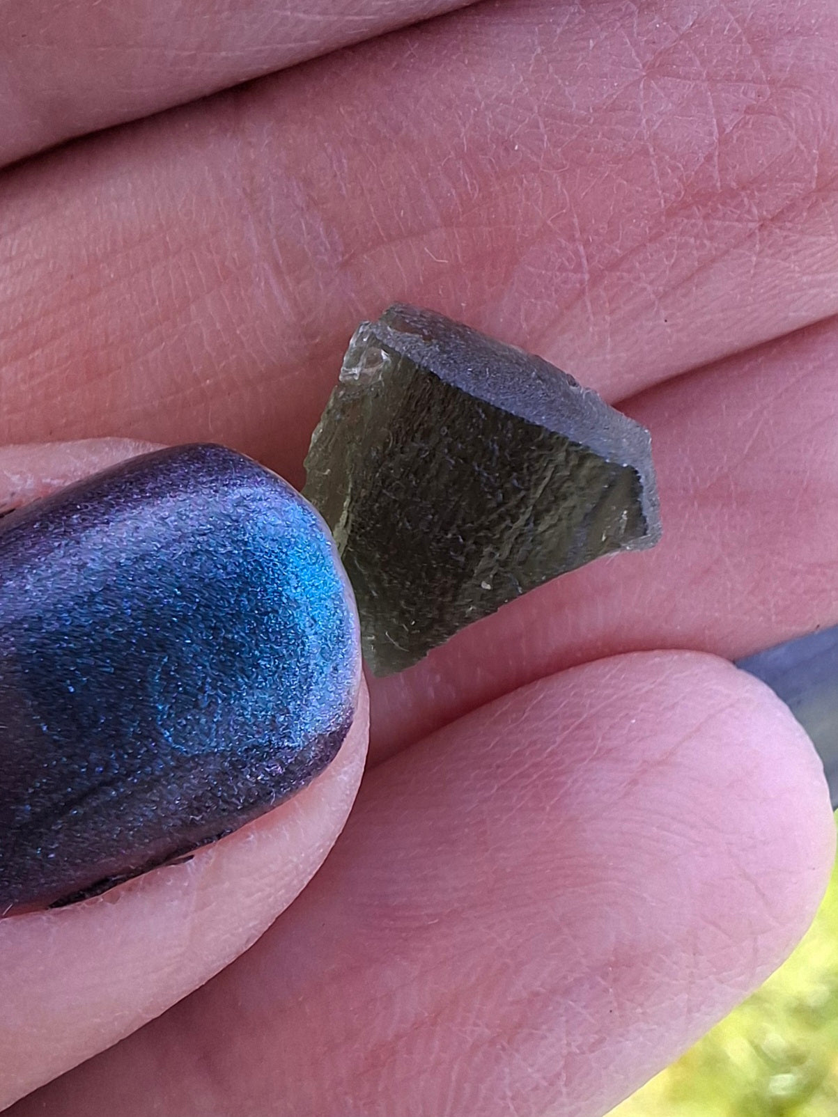Moldavite Piece, 1.00g, Tektite (Ref: 1398)