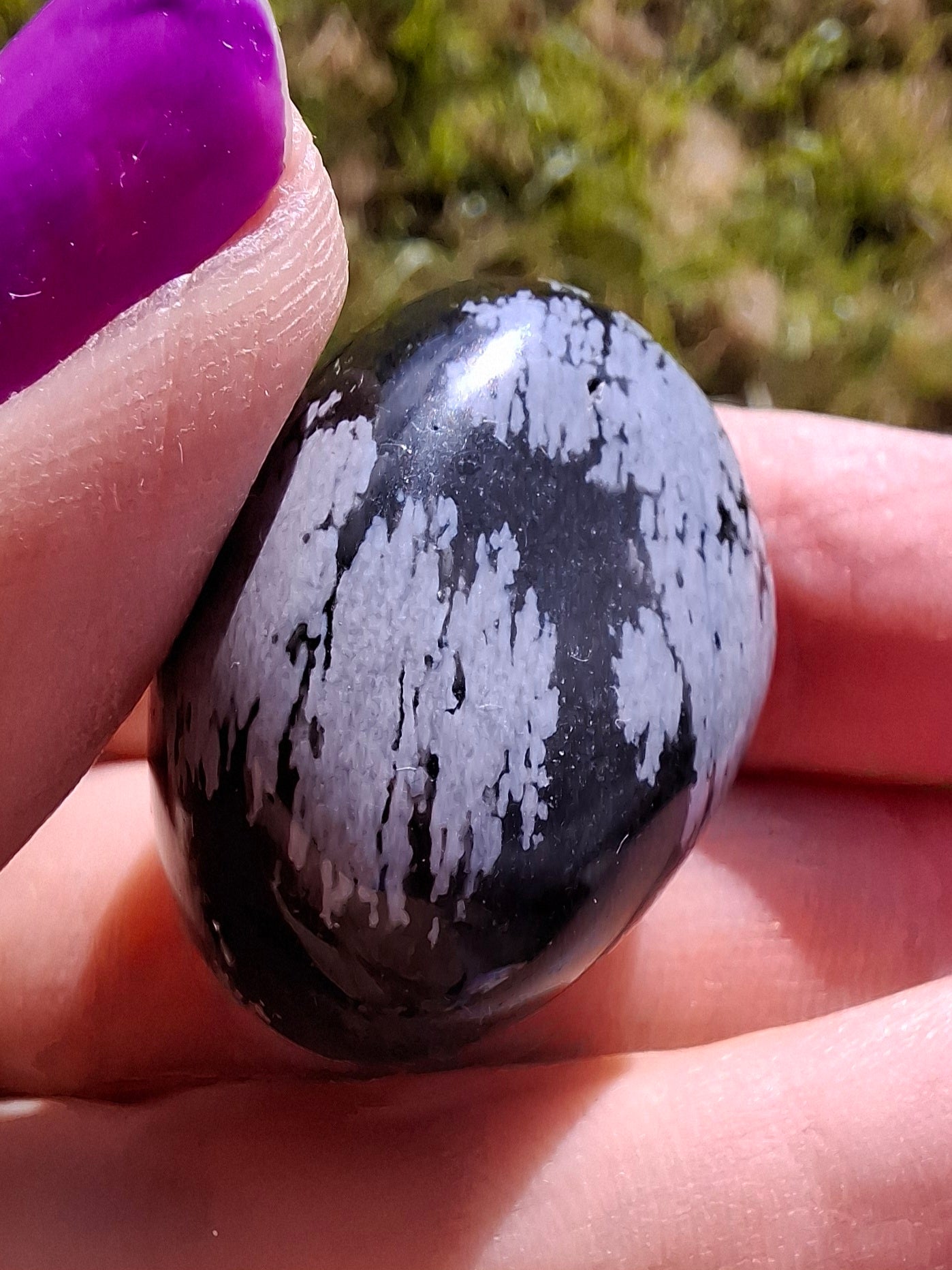Snowflake Obsidian, Tumble Stone, Crystal (Ref: T98)