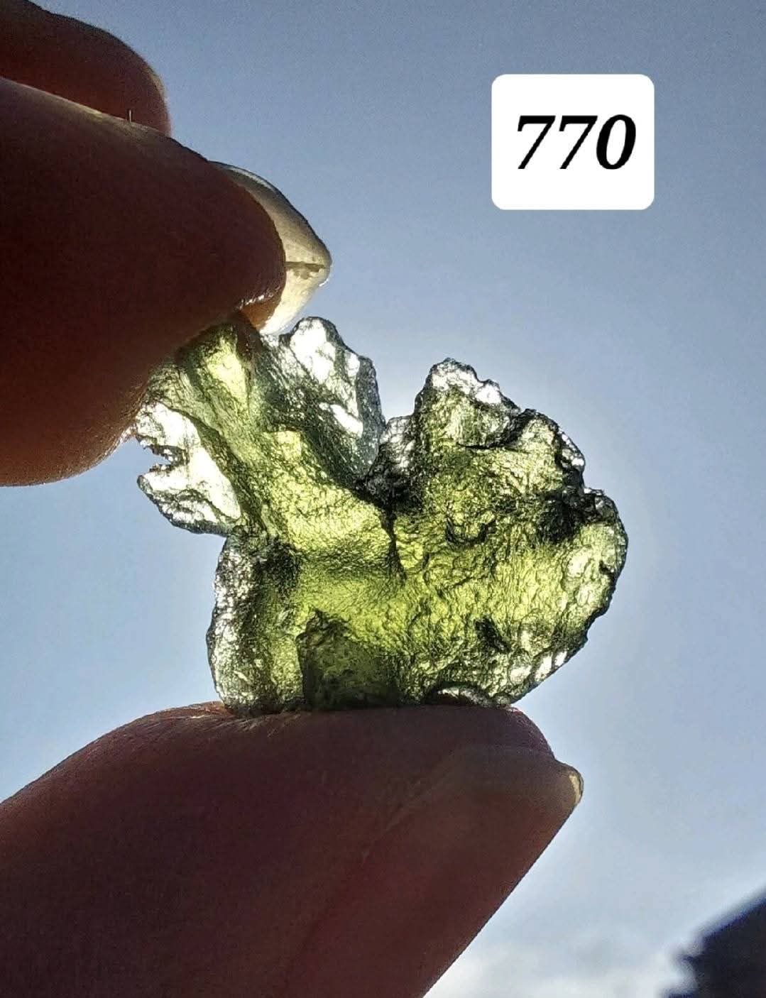 Moldavite Piece, 1.84g, Tektite (Ref: 770)