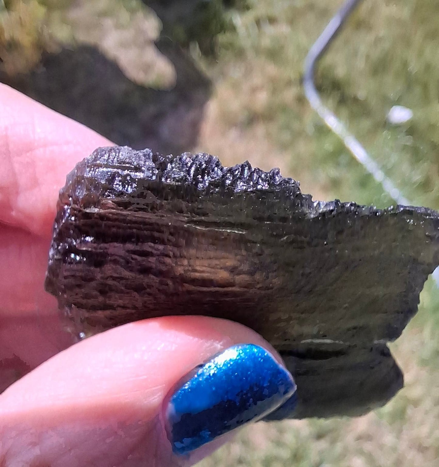 Moldavite Piece, ANGEL CHIME, CHLUM MAROUSKOVO POLE, 23.61g, Tektite (Ref: 1165)