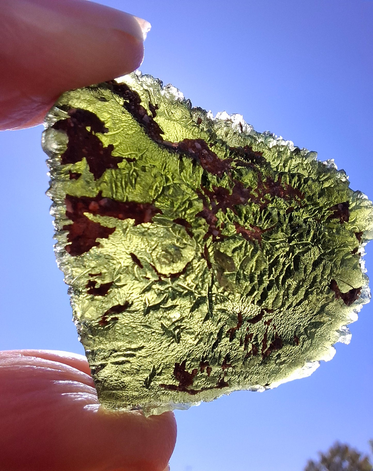 Moldavite Piece, NOVA HOSPODA, 18.15g, Tektite (Ref: 1041)