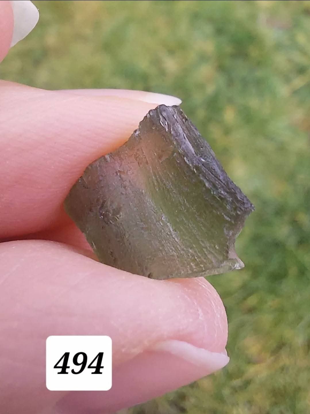 Moldavite Piece, 0.94g, Tektite (Ref: 494)