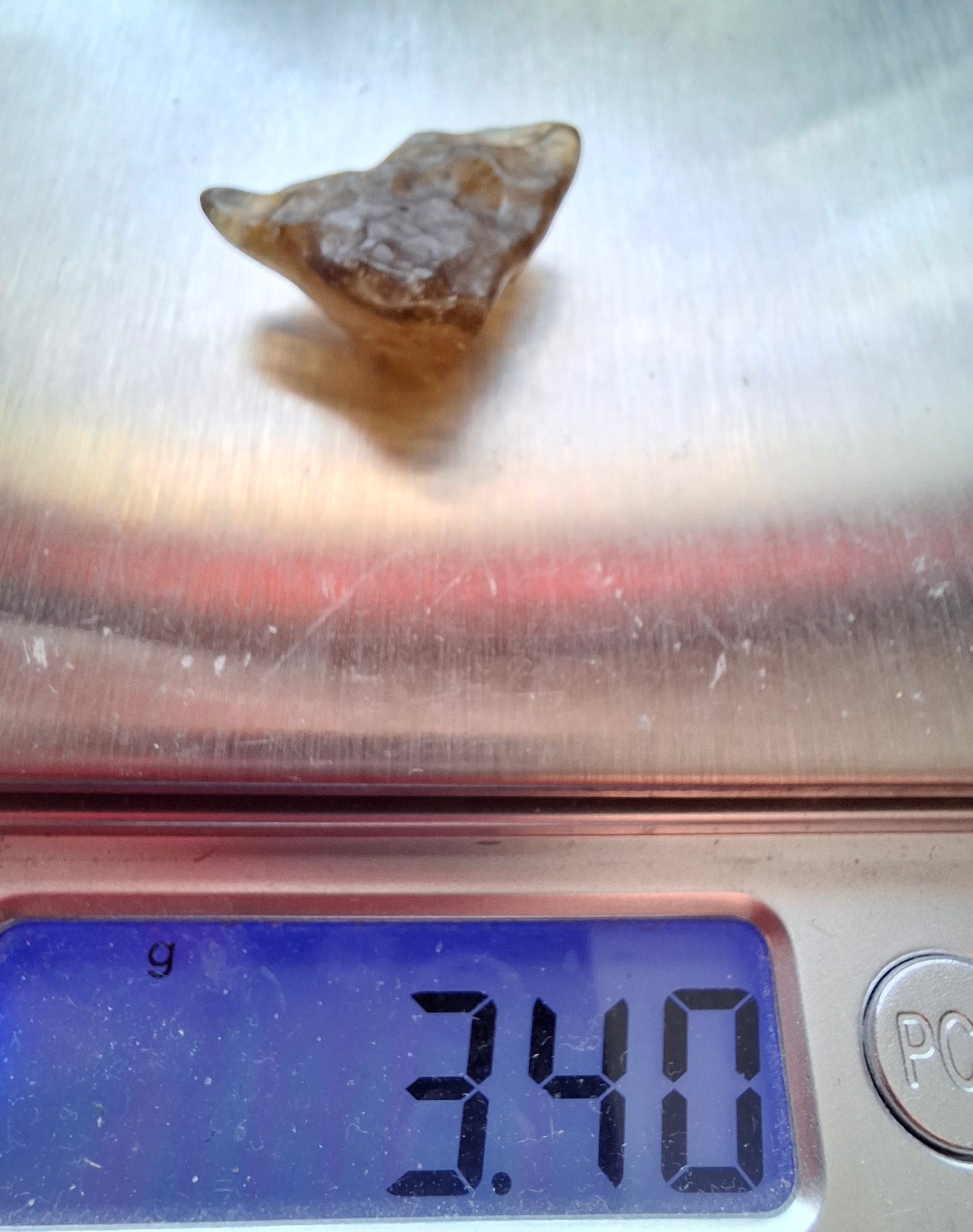 Libyan Desert Glass (darker) Piece, 3.40g, Tektite (Ref: L1362)