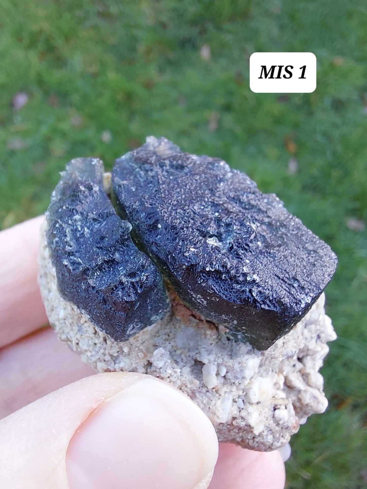 Moldavite In-Situ (in matrix), Besednice, Est-13g, Tektite (Ref: MIS1)