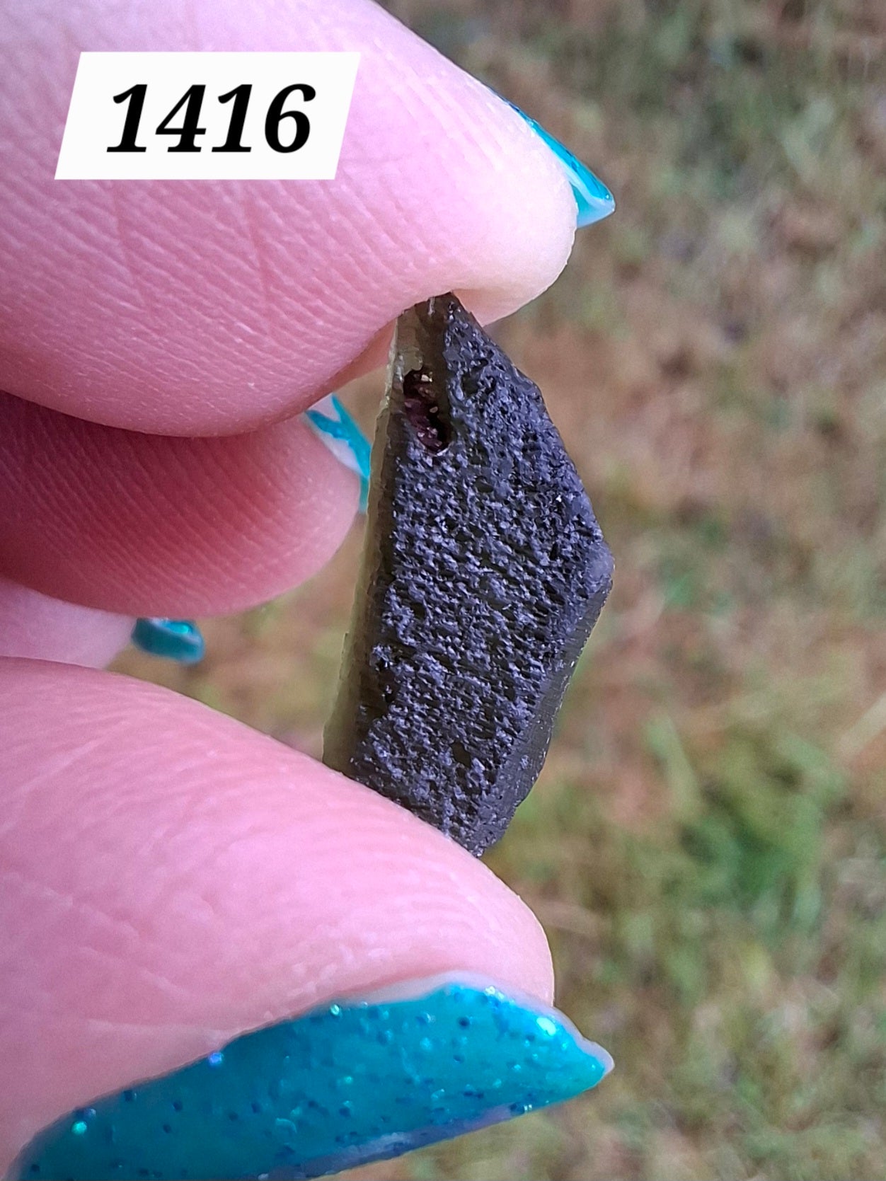 Moldavite Piece, 1.03g, Tektite (Ref: 1416)
