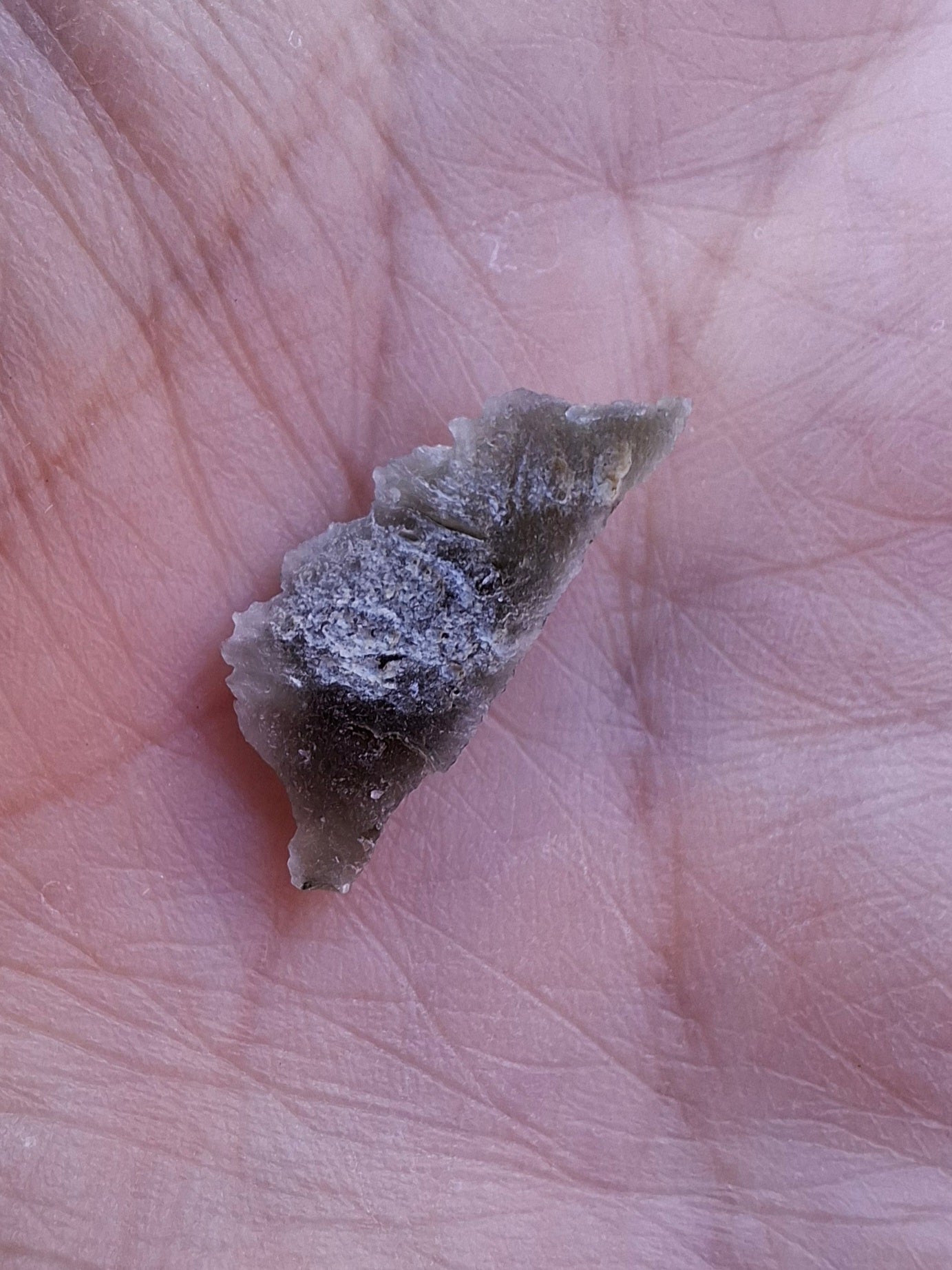 Moldavite Piece, SNOWFLAKE, FROSTED, BRUSNA, Tektite (Ref: 1491)