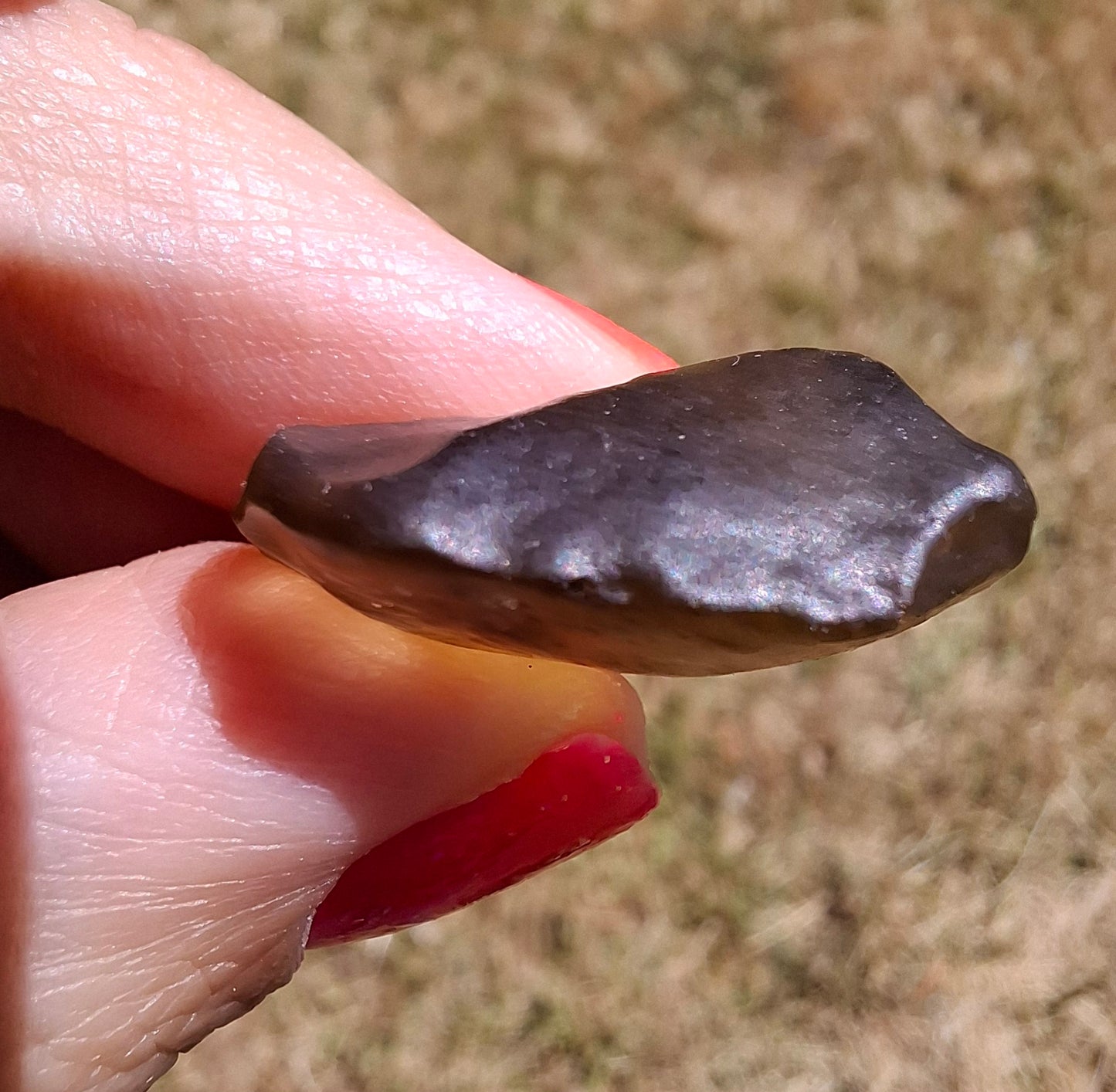 Libyan Desert Glass (darker) Piece, 4.84g, Tektite (Ref: L1360)