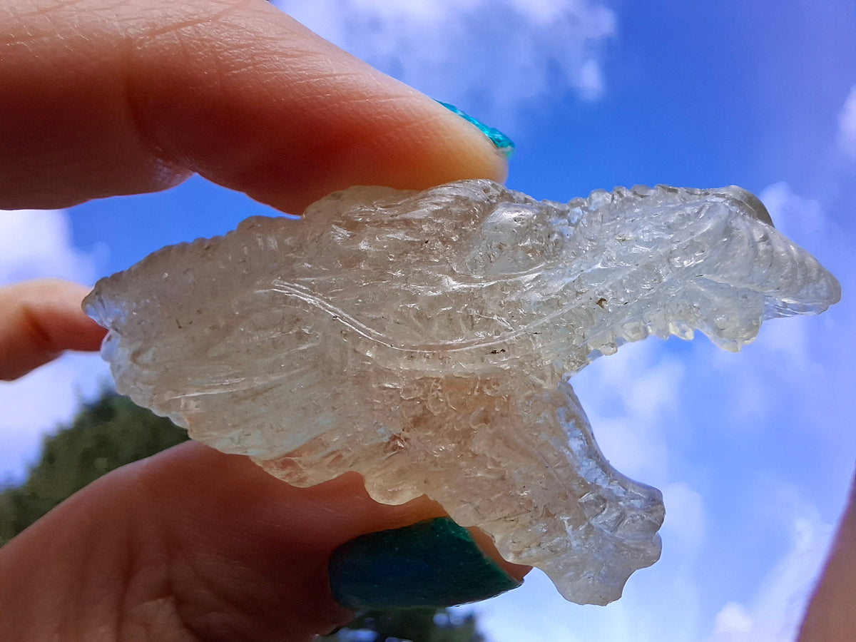Libyan Desert Glass DRAGON HEAD carving, 22.42g, Tektite (Ref: Dragon 2)