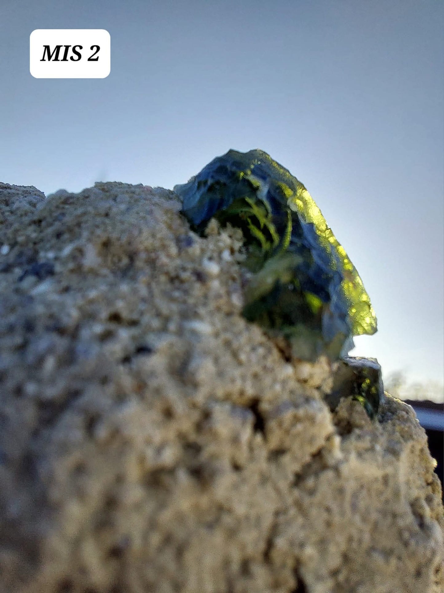Moldavite In-Situ (in matrix), Besednice, Est 3.5-4g, Tektite (Ref: MIS2)