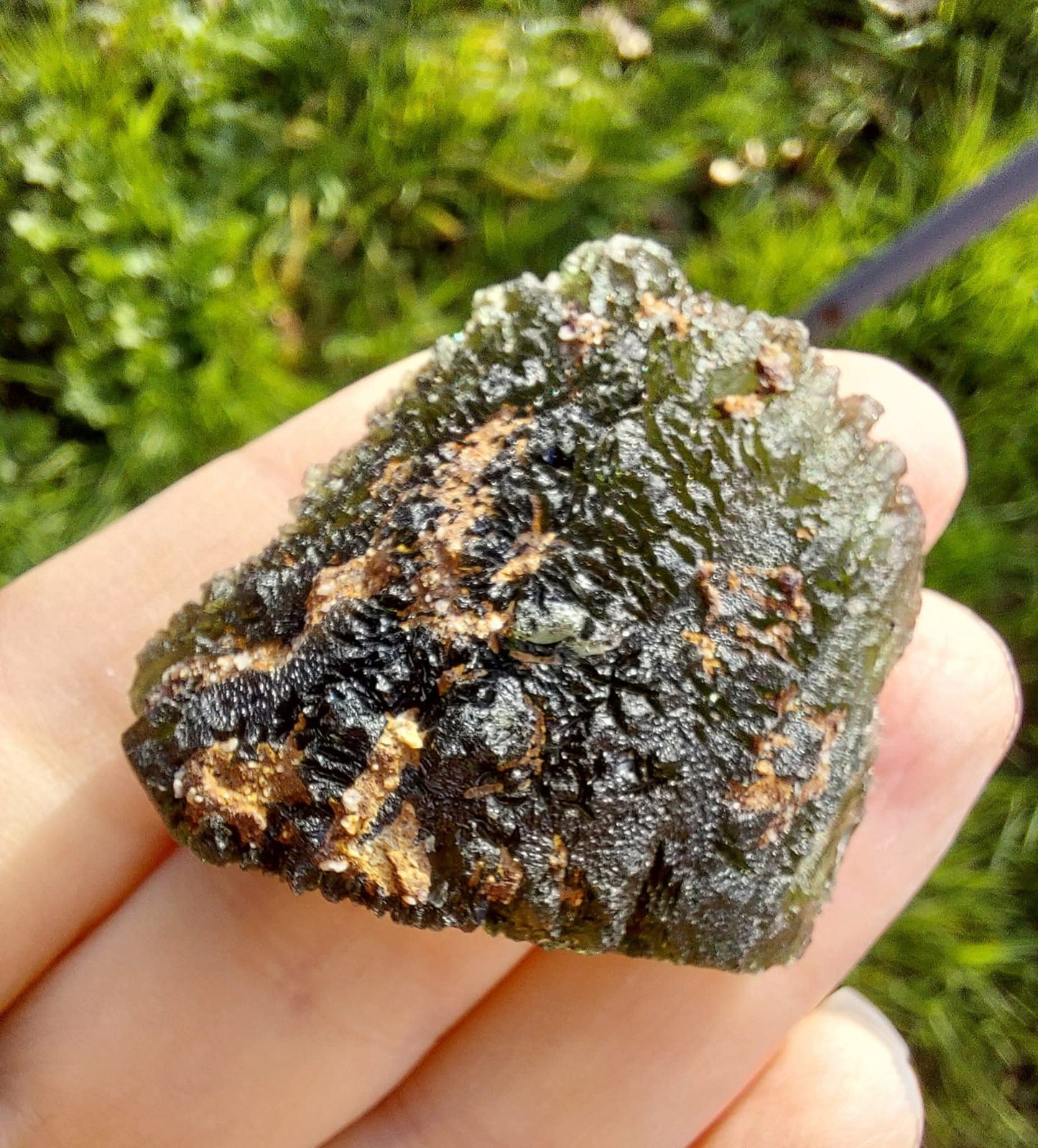Moldavite Piece, NOVA HOSPODA, 18.15g, Tektite (Ref: 1041)