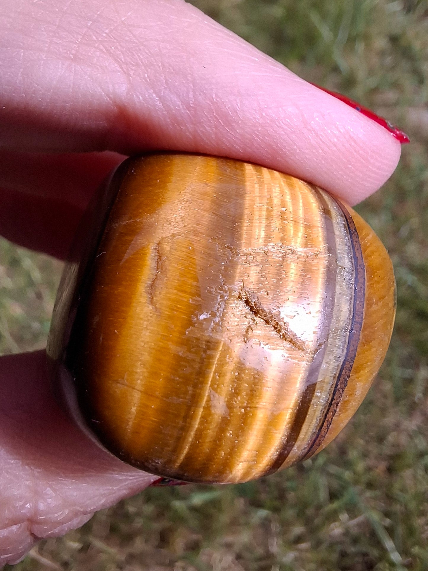 Tigers Eye, Tumble Stone, Crystal (Ref: T134)