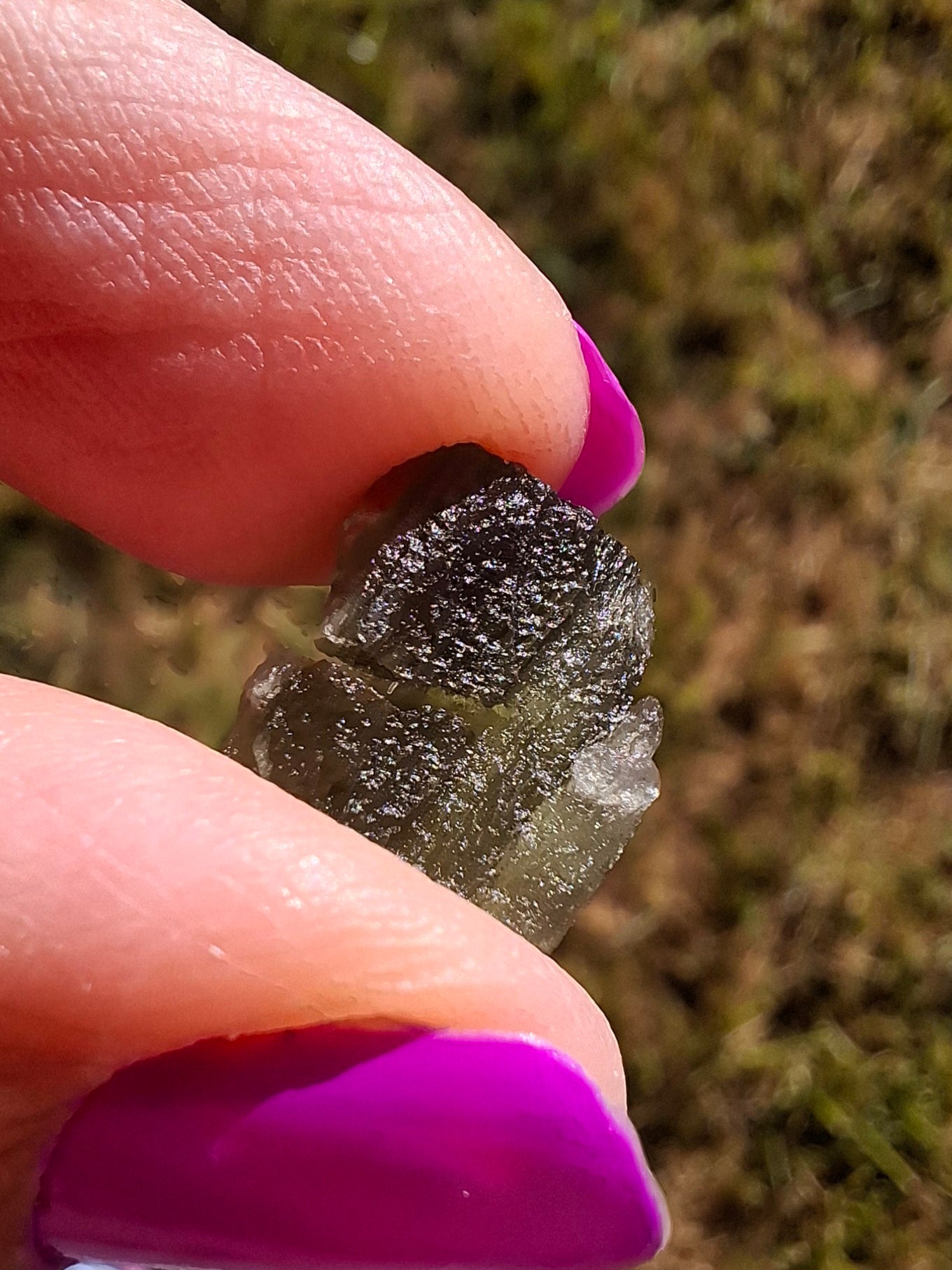 Moldavite Piece, 1.00g, Tektite (Ref: 1442)