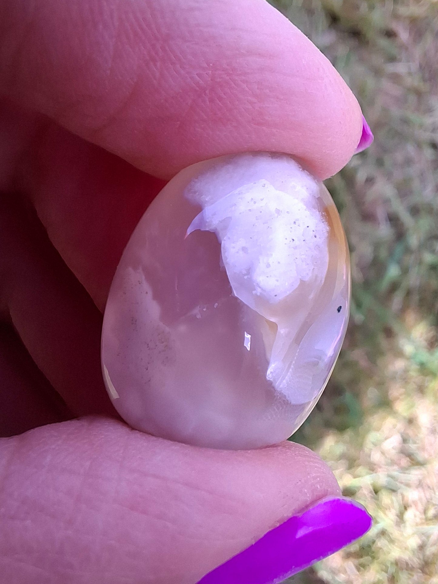 Flower Agate, Tumble Stone, Crystal (Ref: T76)