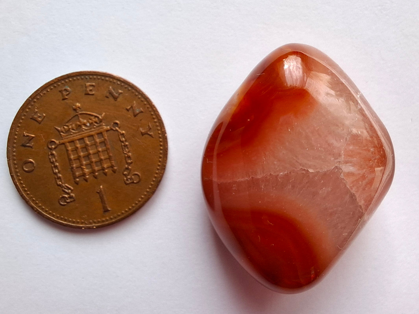 Carnelian, Tumble Stone, Crystal (Ref: T63)